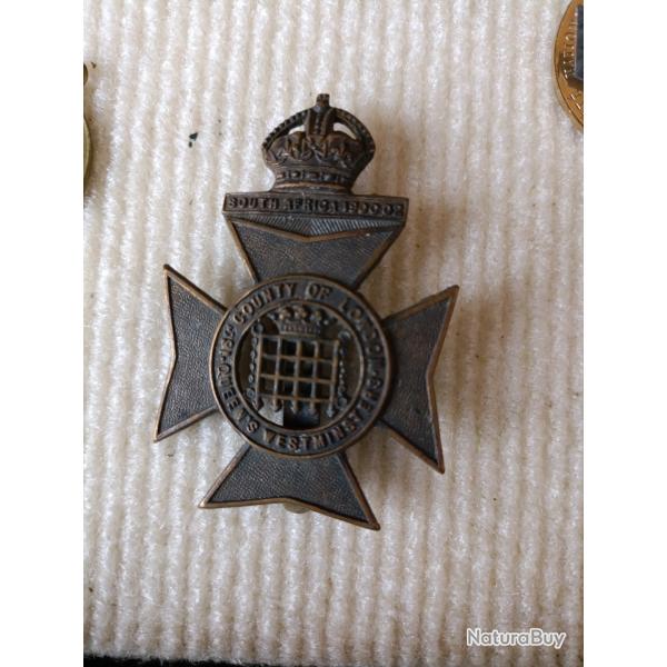 Insigne de casquette anglais ww1