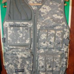 ARMEE AMERICAINE U.S :  GILET treillis homme US ACU camouflage Digital AT Militaire , TAILLE REGLABL