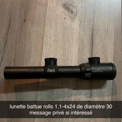Lunette battue rolls 1.1-4x24