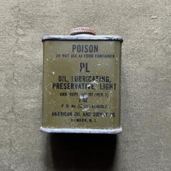 D&eacute;barquement de Normandie WW2 Bidon d'huile d'entretien des troupes am&eacute;ricaines