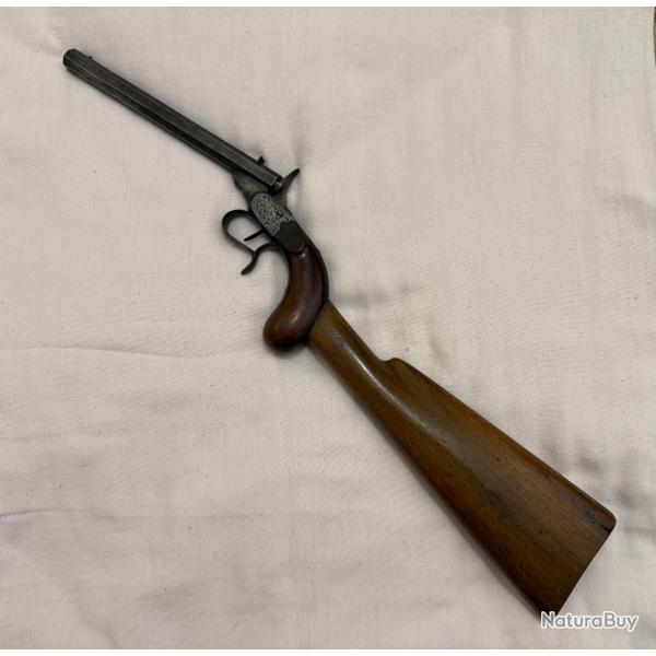 EXCEPTIONNEL  PISTOLET DE SALON cal. 22 short