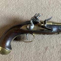 Pistolet d'officier de marine XVIIIeme si&egrave;cle