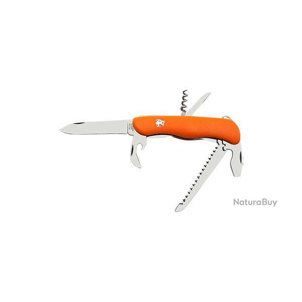 Couteau de Poche Mikov Multifonctions 6 Fonctions Orange