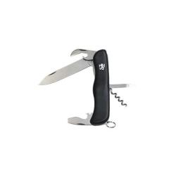 Couteau de poche Mikov multifonctions 5 pi&egrave;ces Noir