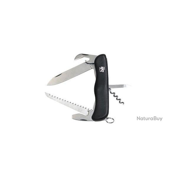 Couteau de poche Mikov multifonctions 6 pi�ces (tire bouchon) Noir