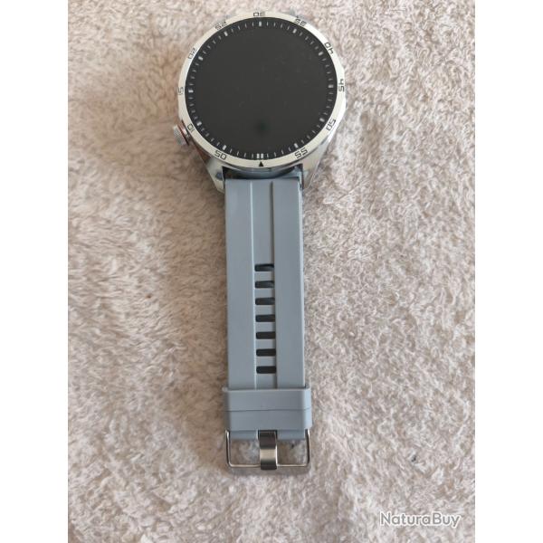 Montre connect�e gps Xiaomi gt4 pro , bracelet gris et marron.