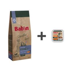 1 Paquet de croquettes 12 kg BAB'IN SENIOR +1 terrine au choix 1 SENIOR BAB'IN+1 terrine poulet
