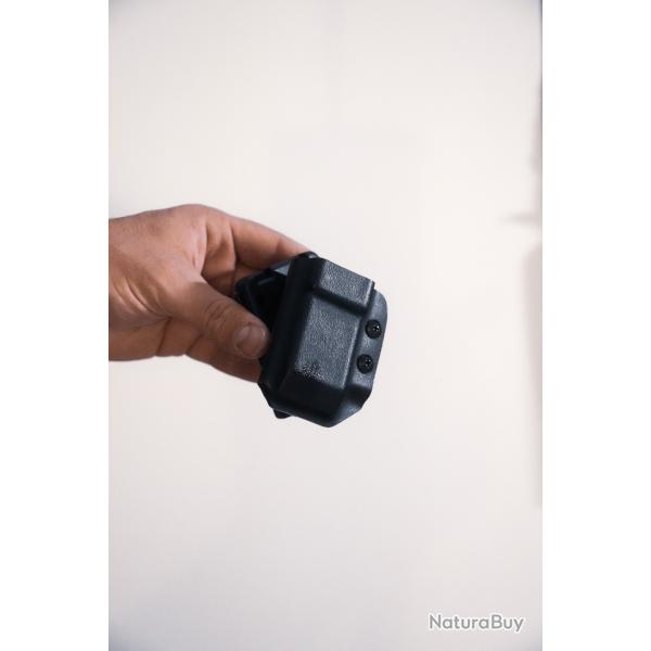 Porte-chargeur Kydex inclin� Glock 17 / 19 / 45 - Acc�s rapide