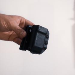 Porte-chargeur Kydex Glock 17 / 19 / 45 - Mod&egrave;le droit minimaliste