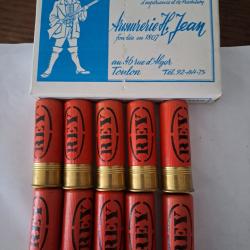 Bo&icirc;te de10 belles cartouches anciennes cal 12 REY douilles cartons
