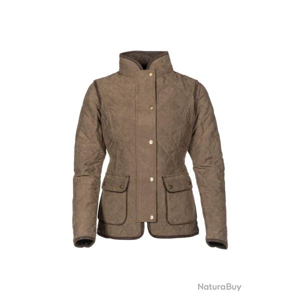 Veste femme Kaki Matelass�e. coupe cintr�e imperm�able