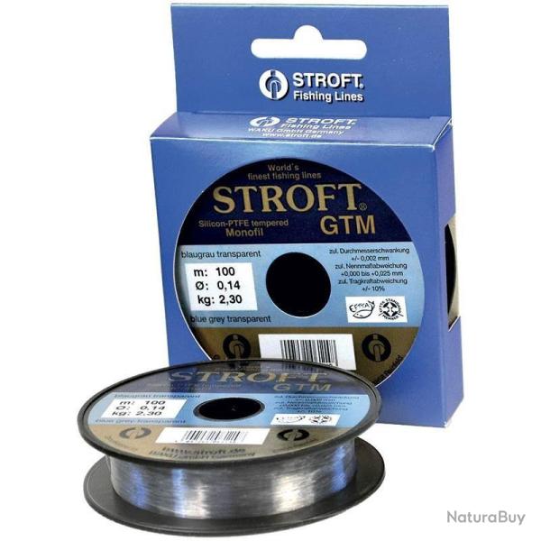 Nylon Stroft GTM Transparent Bleu Gris 50m 0.35mm 50m 10,5kg