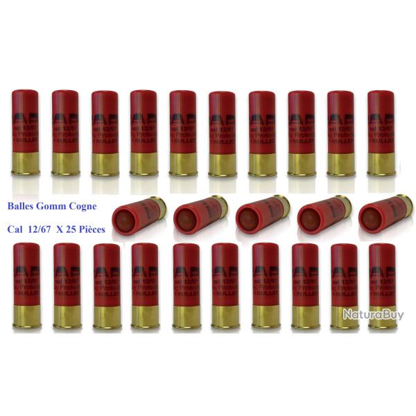 Balle de defense SAPL  Cal. 12/67  x 25