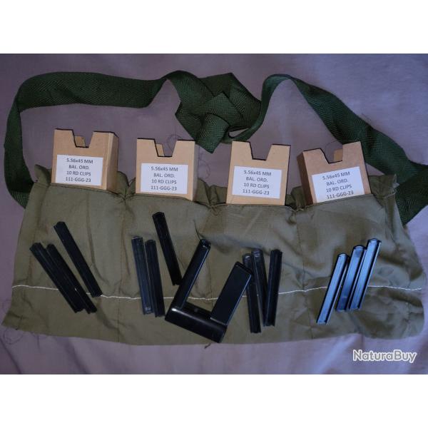 Bandouli�re & clips & emballage pour munitions 5,56 / .223