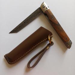 Couteau Stilleto style Damas Lame Tanto