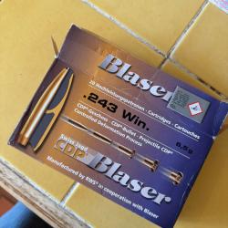 Blaser CDP 243win 6,5g neuves 12 munitions