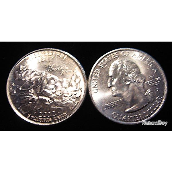 U.S.A piece de quarter dollar qualit� sup etat du Mississipi  2002