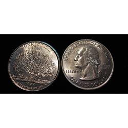 U.S.A piece de quarter dollar qualit&eacute; sup etat du Connecticut 1999