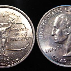 U.S.A piece de quarter dollar qualit&eacute; sup etat de Pennsylvanie 1999