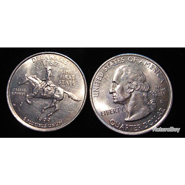 U.S.A piece de quarter dollar qualit� sup etat de Delaware 1999