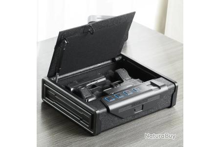 Coffre-fort Pour 2 Pistolets Avec Verrouillage Par Empreinte Digitale - Accès Rapide - NEUF