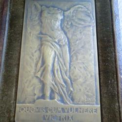 coffret m&eacute;daille bronze sign&eacute;e E. blin d'apr&egrave;s l antique