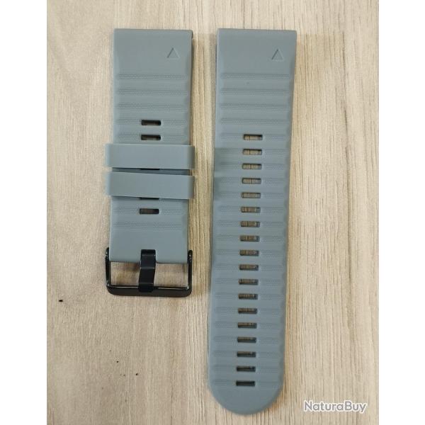 Bracelet pour montre GARMIN FENIX gris 26mm