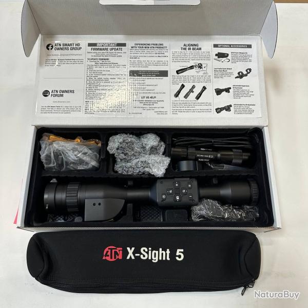 ATN X-Sight 5 V2 3-15x LRF Lunette de vision Jour & Nuit Ultra HD 4K+ Telemetre d'occasion