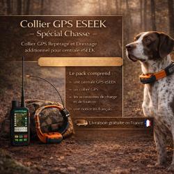 Collier GPS Rep&eacute;rage et Dressage additionnel pour centrale eSEEK
