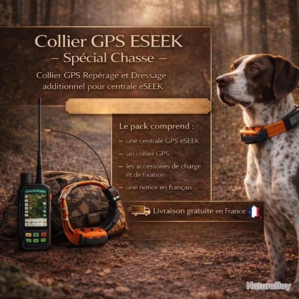 Collier GPS Rep�rage et Dressage additionnel pour centrale eSEEK