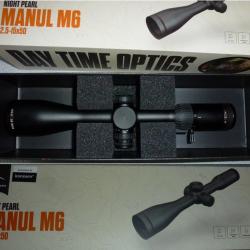 Lunette de vis&eacute;e NIGHT PEARL MANUL M6 2,5-15x50 r&eacute;ticule lumineux