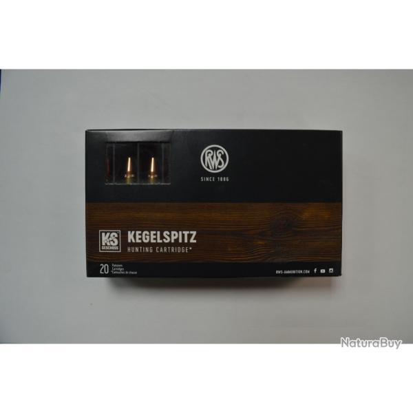 1 BOITE DE 20 MUNITIONS RWS CALIBRE 243 WIN KS 6.2G/96GR  NEUVE