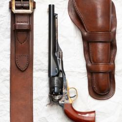 Revolver Uberti Colt 1860 Army + Holster et ceinturon NG Cuirs