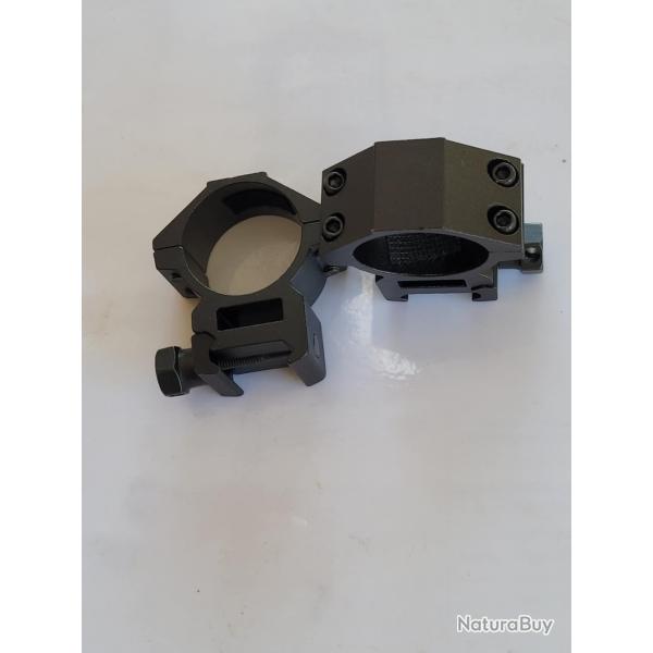 COLLIERS DE MONTAGE DIAMETRE 30  POUR RAIL DE 20-22 mm