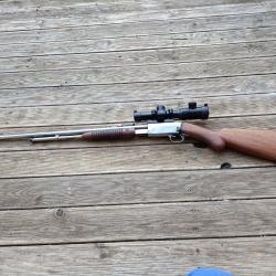 CARABINE FN HERSTAL BROWNING TROMBONE A POMPE CALIBRE 22LR TUBE MAGASIN 9 COUPS .