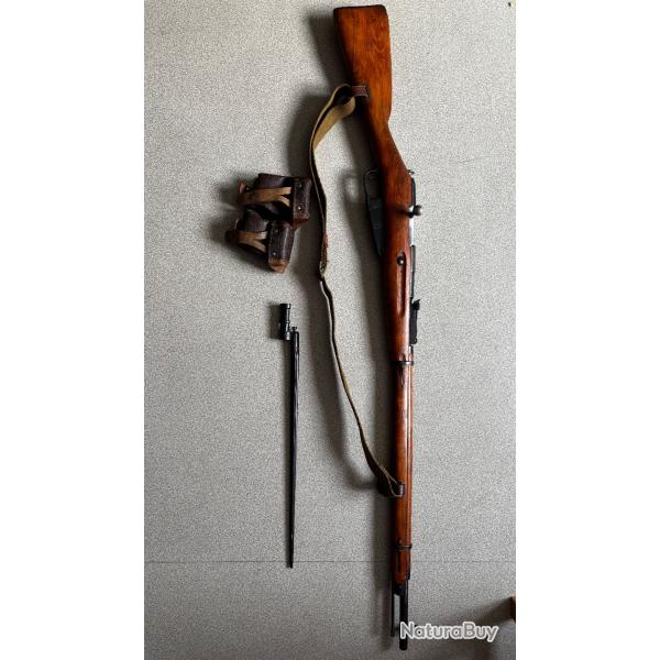 Fusil Mosin Nagant 91/30 de 1943. Bo�tier rond. Calibre 7,62x54r