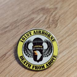 INSIGNE M&Eacute;TAL DE LA 101 &Egrave;ME AIRBORNE "DEATH FROM ABOVE"