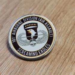 INSIGNE M&Eacute;TAL DE LA 101 &Egrave;ME AIRBORNE "AIR ASSAULT"