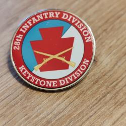 INSIGNE M&Eacute;TAL DE LA 28 EME DIUS "KEYSTONE DIVISION"