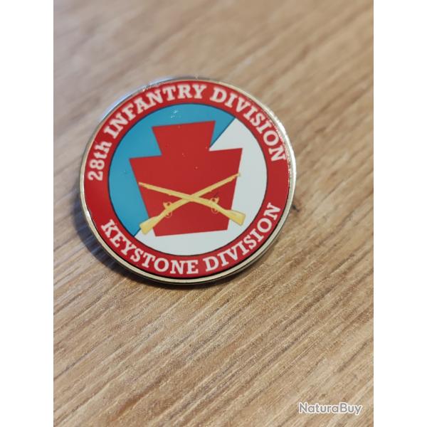 INSIGNE M�TAL DE LA 28 EME DIUS "KEYSTONE DIVISION"