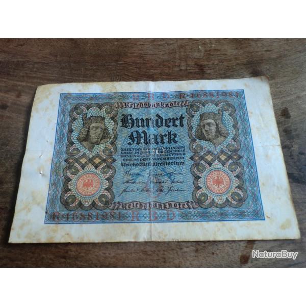 billet allemagne 100 mark / R.16881981