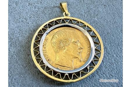 Pendentif Ancien En Or 18 Carats - Bijou Vintage Occasion - Pièce Or Jaune