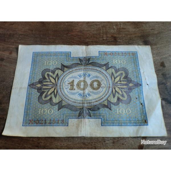 billet allemagne 100 mark / X.012518