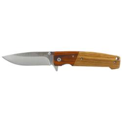 Couteau Sportif JKR Bois de z&egrave;bre/Pakka
