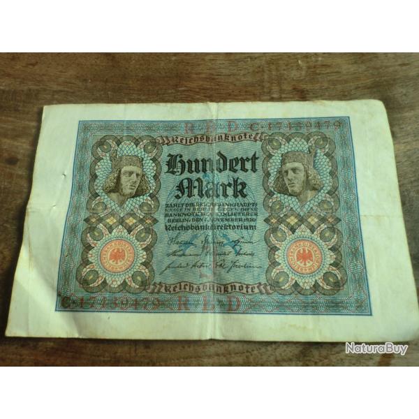 billet allemagne 100 mark / C.17439479