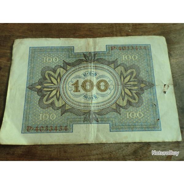 billet allemagne 100 mark / P.4033434