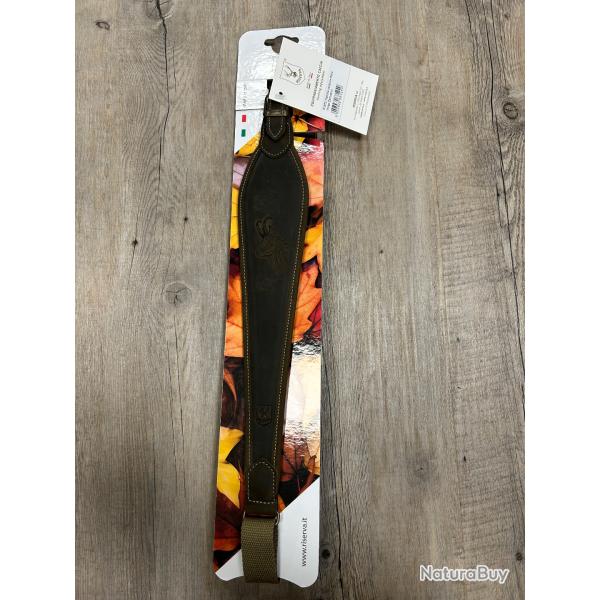 Bretelle RISERVA pour carabine en cuir - CHAMOIS - R1873