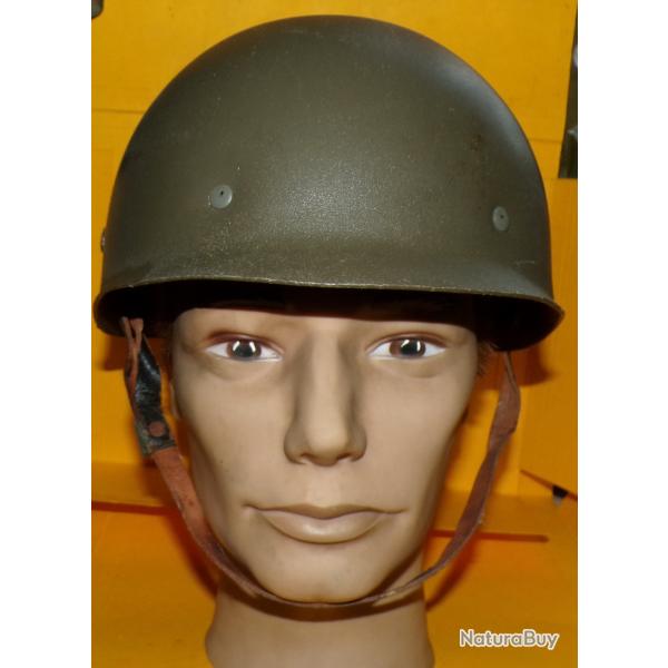 CASQUE MILITAIRE LEGER DE L'ARMEE B.W ALLEMAGNE DE L'OUEST TYPE O.T.A.N , U.S , TAILLE 56-58,PEU SE