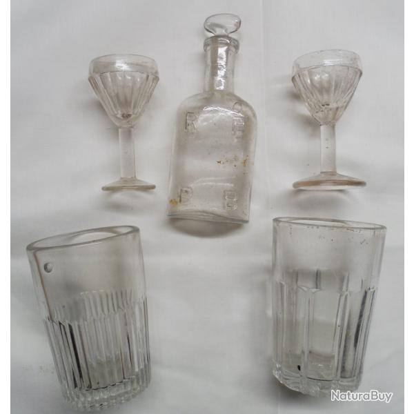lot de verres Allemands 1914-1918