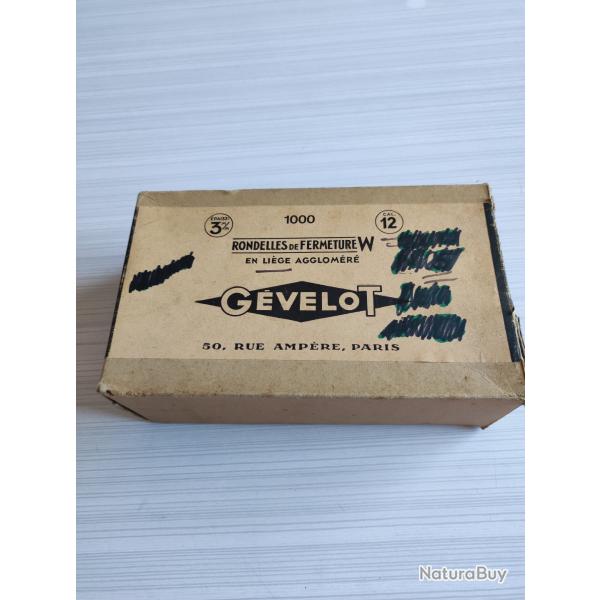 Boite de 1000 rondelles de fermeture, Cal 12